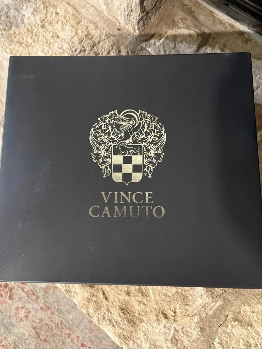 Vince Camuto Prilie Western Boot in Black Leather Size 8.5